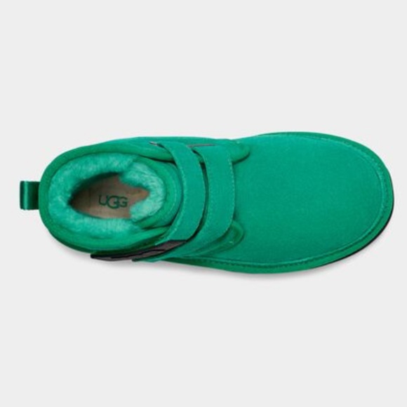 🆕UGG SIZE10 EMERALD GREEN NEUMEL PLATFORM BOOT KELLY GREEN STRAP BLACK PLATFORM - Picture 5 of 9